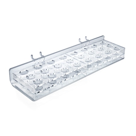 Azar Displays 24-Compartment Tray - round slot .75", PK2 225535